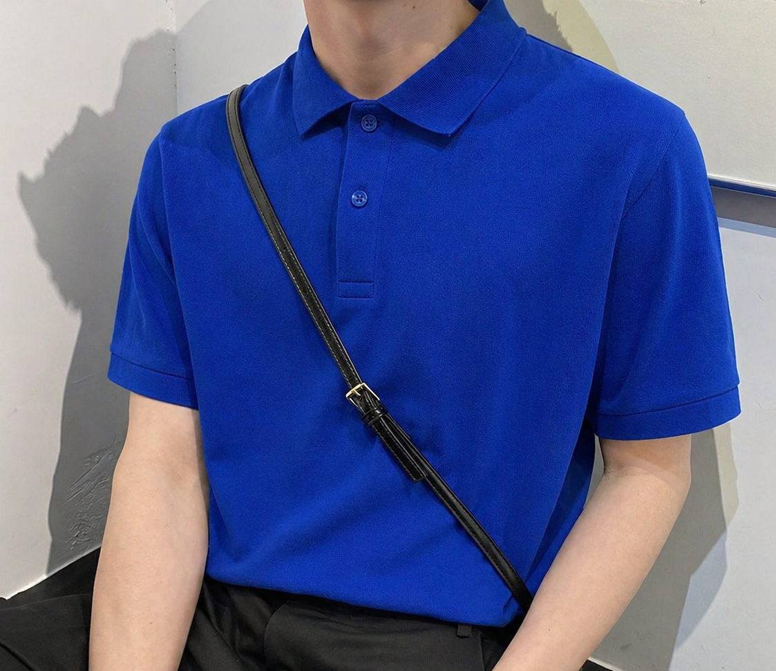 SAKS MAVİ POLO YAKA