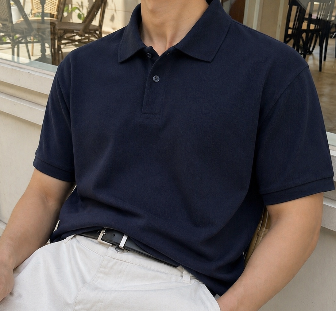 LACİVERT POLO YAKA