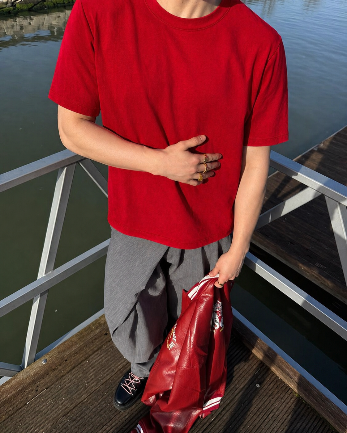 KIRMIZI BASIC T-SHIRT